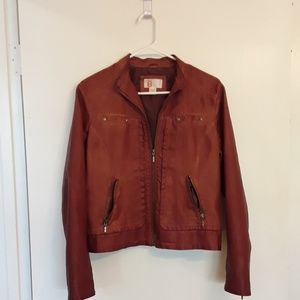 Bernardo collection medium leather look  jacket